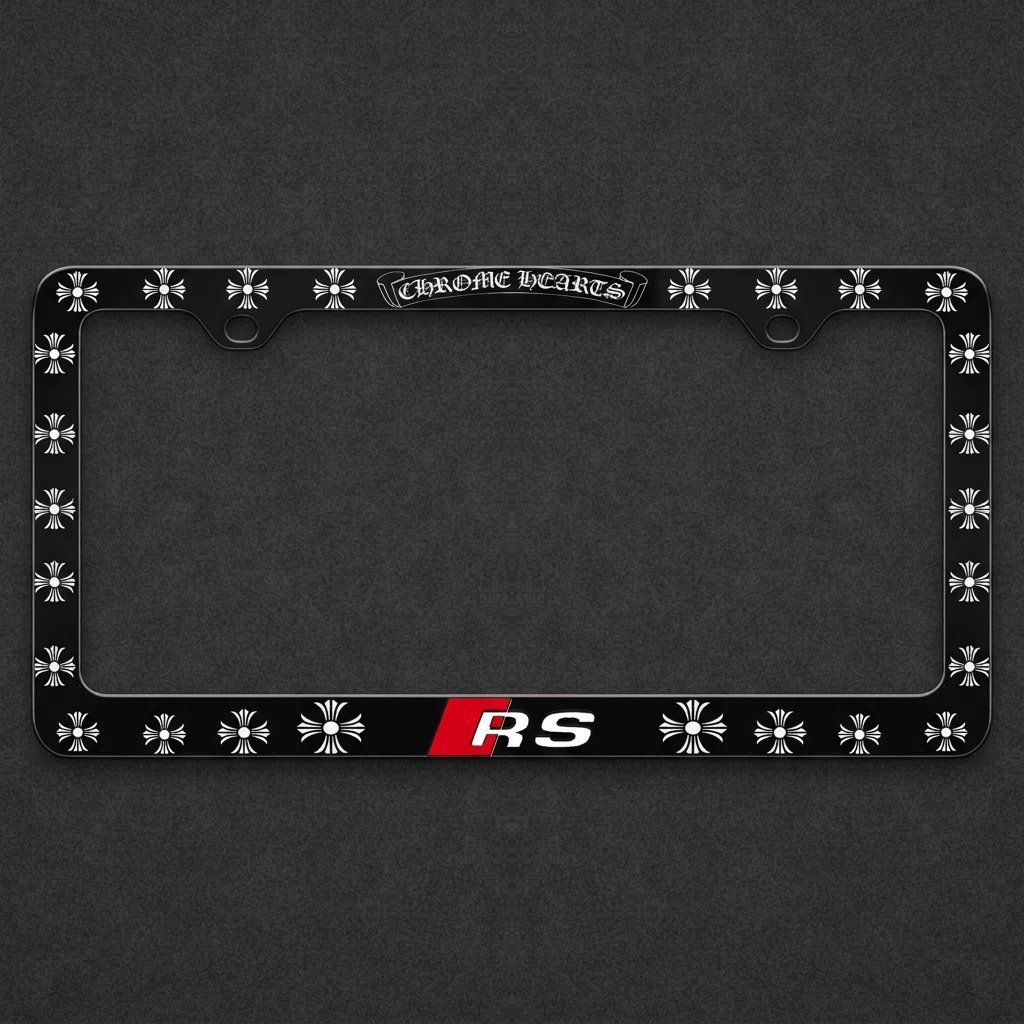 Audi RS Chrome Heart Edition frame on a charcoal textured background