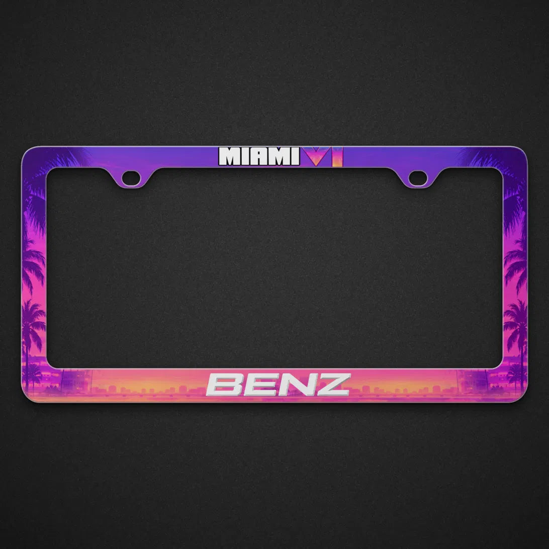GTA 6 Benz License Plate Frame