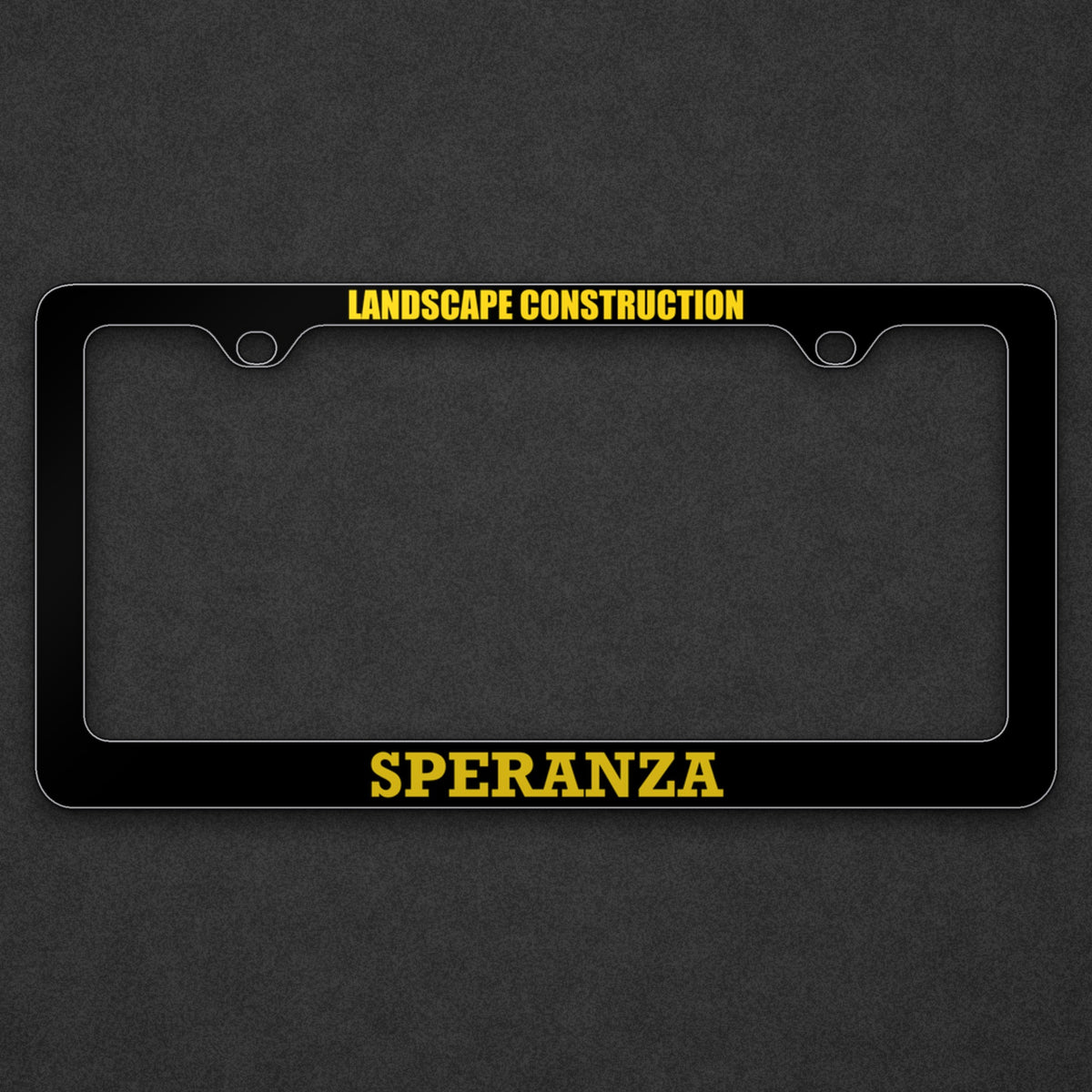 Custom License Plate Frame