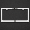 OffWhite Plate Frame on a charcoal textured background