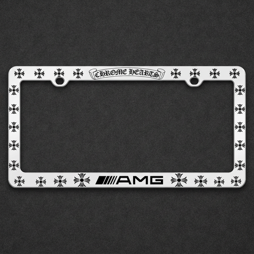 AMG Chrome Hearts Edition frame on a charcoal textured background