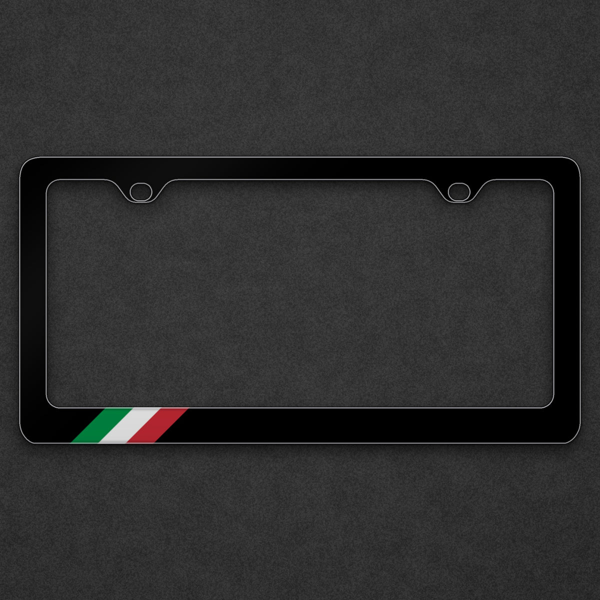 Italian Flag License Plate Frame