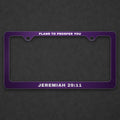 Jeremiah 29:11 License Plate Frame