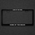 Land of the Free License Plate Frame