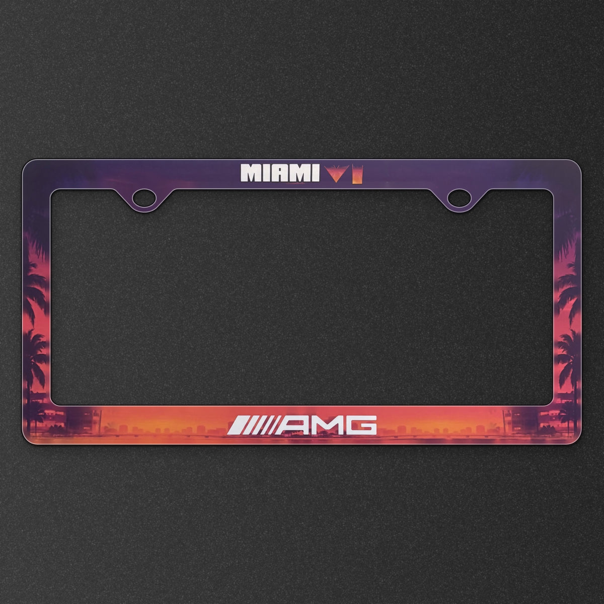 Miami VI AMG License Plate Frame